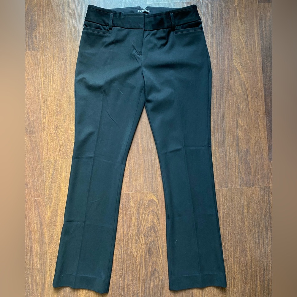 Express Columnist Black Trousers Size 4S